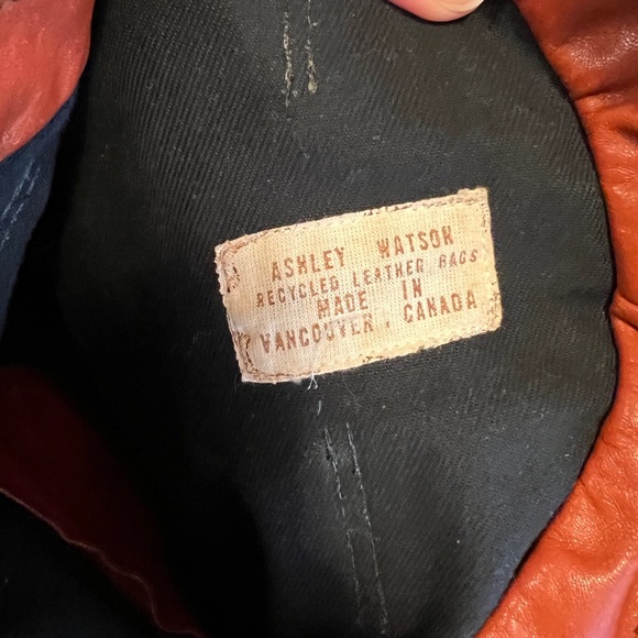 RARE: EUC Ashley Watson Plover Recycled Leather Convertible Crossbody Handbag - Picture 2 of 6